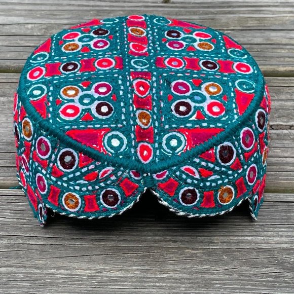 Other - Sindhi Men Hat Handmade Cultural Embroidery Multi Color Traditional Topi Cap Hat
